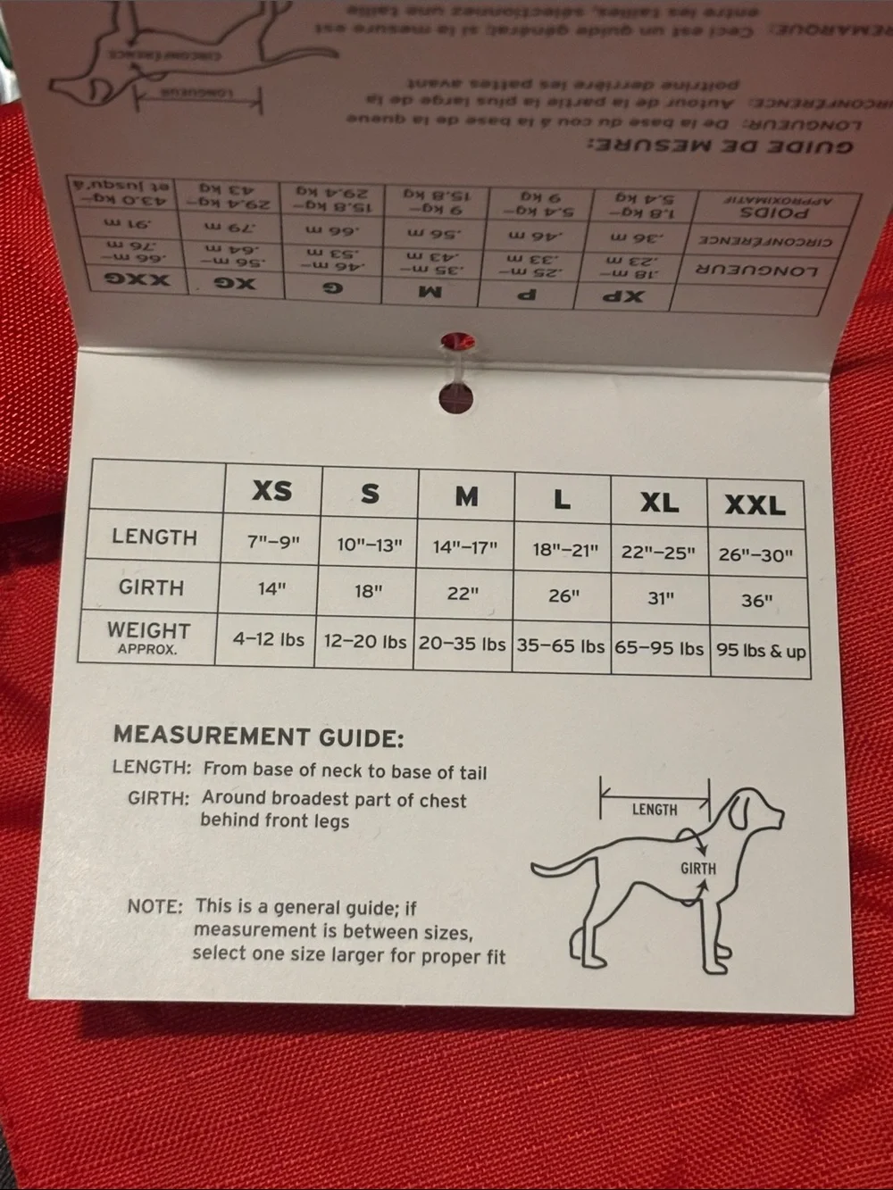 NWT Eddie Bauer PET Peak Performance Dog Coat Large